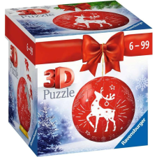Ravensburger Ravensburger 3D puzzle gömb karácsonyi dísz piros puzzle, kirakós