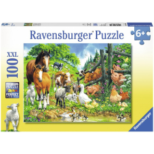 Ravensburger Ravensburger: Állati buli 100 darabos XXL puzzle puzzle, kirakós