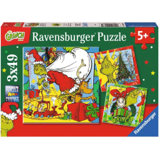 Ravensburger Ravensburger Grincs puzzle 3x49 darab puzzle, kirakós