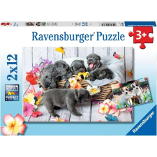 Ravensburger Ravensburger imádnivaló kiskutyák puzzle szett 2x12 darab puzzle, kirakós