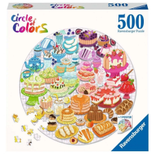 Ravensburger Ravensburger kör alakú puzzle - színes desszertek 500 darabbal puzzle, kirakós