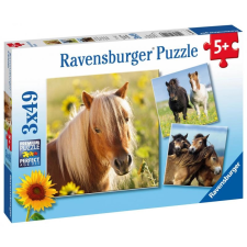 Ravensburger Ravensburger lovas puzzle 3x49 darab puzzle, kirakós