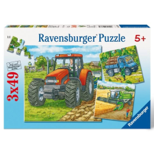 Ravensburger Ravensburger mezőgazdasági gépek puzzle 3x49 darab puzzle, kirakós