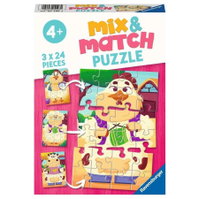 Ravensburger Ravensburger Mix&Match barátaim a farmról puzzle 3x24 darabos puzzle, kirakós