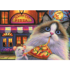 Ravensburger Ravensburger Pizza Puzzle macskáknak - ízek változatossága 35 darab puzzle, kirakós