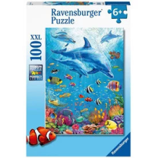 Ravensburger Ravensburger: Puzzle 100 db - Delfin a vízben puzzle, kirakós