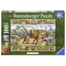 Ravensburger Ravensburger: Puzzle 100 db - Dinoszauroszok puzzle, kirakós