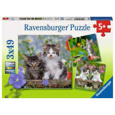 Ravensburger Ravensburger puzzle kiscicák 3x49 darab puzzle, kirakós