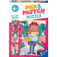 Ravensburger Ravensburger Puzzle Mix&Match: Kedvenc Foglalkozásaim 3x24 darab puzzle, kirakós