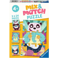 Ravensburger Ravensburger puzzle mix&match: vicces állatok 3x24 darab puzzle, kirakós