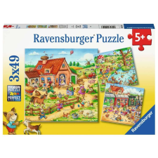 Ravensburger Ravensburger puzzle nyaralás vidéken 3x49 darab puzzle, kirakós