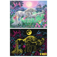Ravensburger Ravensburger világító puzzle egyszarvúak teliholdkor XXL 100 darab puzzle, kirakós