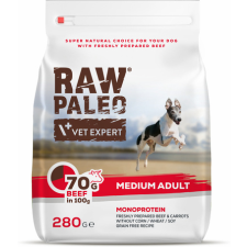 Raw Paleo Adult Medium Monoprotein Beef 280 g kutyaeledel