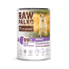 Raw Paleo Duck Boar Adult 400g nedves kacsa és vaddisznó kutyaeledel kutyaeledel