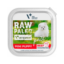 Raw Paleo VETEXPERT Raw Paleo Pate Puppy Mini Beef 150g kutyaeledel
