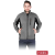 RAW-POL Téli kapucnis pulóver, Polar-Twin polár, több zsebbel, unisex, szürke/fekete 2XL méret