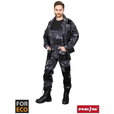 RAW-POL Védőoverall, FORECO_B_SBP tartós tercot 62 GRI Camouflage anyagból