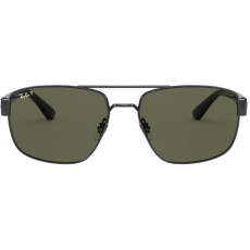 Ray-Ban Férfi polarizált napszemüveg Ray-Ban RB3663 004/58, fém, fekete, 60 mm