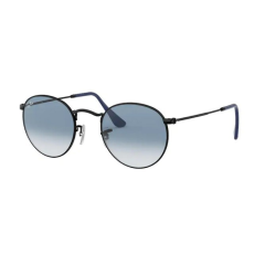 Ray-Ban RB3447 006/3F ROUND METAL MATTE BLACK CLEAR GRADIENT BLUE napszemüveg