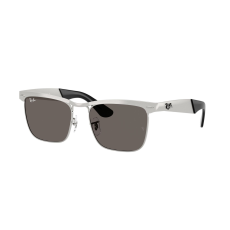 Ray-Ban RB3875 019/B1 WAYFARER DELUXE Sandblasted Silver On Silver Dark Grey napszemüveg