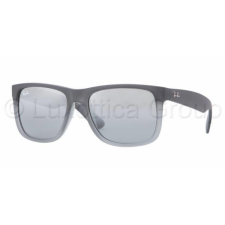 Ray-Ban RB4165 852/88 JUSTIN RUBBER GREY/GREY TRANSP. GREY SILVER MIRROR GRADIENT napszemüveg napszemüveg