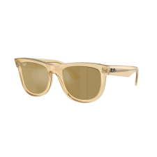 Ray-Ban RBR0502S 68215A WAYFARER REVERSE Opal Yellow Brown Mirror Gold napszemüveg napszemüveg