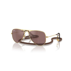 Ray-Ban RJ9506S 223/6G JUNIOR AVIATOR ARISTA GOLD PURPLE MIRROR gyermek napszemüveg