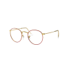 Ray-Ban RX3447V 3106 ROUND METAL Red DEMO LENS szemüveg