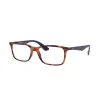Ray-Ban RX7047 5574 Light Havana DEMO LENS szemüveg