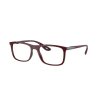 Ray-Ban RX7222M F681 Dark Red DEMO LENS szemüveg