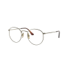 Ray-Ban RX8247V 1222 ROUND Antique Gold DEMO LENS szemüveg
