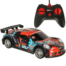  RC sportautó kék és piros távirányítós modell
