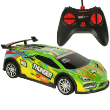 RC sportautó zöld távirányítós modell