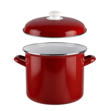  RCK Bordó Zománcozott Fazék fedővel 22 cm 28063 edény