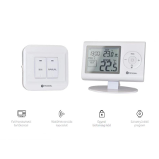 Rcool SZOBATERMOSZTÁT RCOOL VISION 7RF PROGRAMOZHATÓ RÁDIÓFREKVENCIÁS villanyszerelés