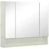  Re-Bloom fürdőszobai tükörrel ellátott szekrény, MDF/üveg, fehér, 90 x 15 x 75 cm, Újra csomagolt, A osztály