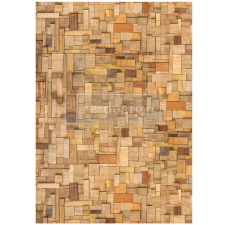 Re-Design with Prima Decoupage Fiber Wood Cubism Decoupage papír A1 (1 db) decoupage papír
