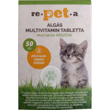 Re-pet-a algás multivitamin tabletta macskáknak 50 db vitamin, táplálékkiegészítő macskáknak