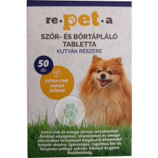 Re-pet-a szőr-, bőrtápláló tabletta kutyáknak 50 db vitamin, táplálékkiegészítő kutyáknak