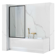 Rea Fürdőkádparaván Rea Lagos Fix Fekete 70 cm kád, zuhanykabin