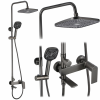  REA STORM Titanium Zuhanyszett - Esőztetővel és Kézi Zuhannyal