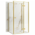 Rea zuhanykabin Rea Atlas 90x90 Brush Gold