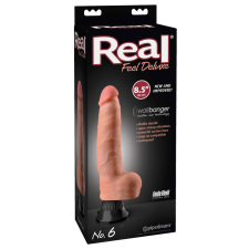 REAL FEEL DELUXE No.6 - herés, élethű vibrátor (natúr) vibrátorok