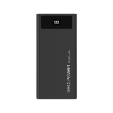REAL POWER RealPower PB-20k PD Power Bank 20000mAh fekete (306949) power bank