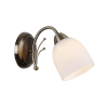 Reality Alice Wall lamp,antique brass 1*E14 Max 40W ,bulb excl.L: 22cm H:16cm Glass Dia: 10cm. H: 11cm  - REAL-217101-04