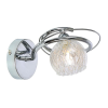 Reality Ariana Wall lamp, chrome 1*G9 Max. 33W bulb incl.clear glass with metal mesh inside. Glass H:12cm H:10cm L:22cm. H:16cm  - REAL-227901-06
