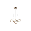 Reality Hannah Pendant lightAlu. and silicon and IronFrance Gold finish36W LED incl.80lm/W CRI: ≧80 ; 2years warranty; A+4000K dimmable w remote controlOverall size:D500xH1200mm - REAL-334901-