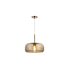 Reality Jamilla ChandelierE27X1 MAX40WIron+glassD33CM canopy and cup gold mat - REAL-334401-22 világítás