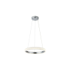 Reality Vigo LED pendant chrome Dia. 40cm with Auxerre clear diffusersLED 18W 4000Ktotal H120cm  - REAL-340301-06