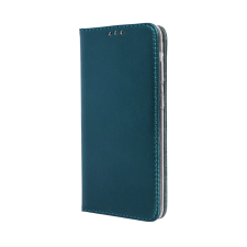  Realme C21Y Telefontok - Smart Magnetic zöld szilikon keretes mágneses könyvtok tok és táska